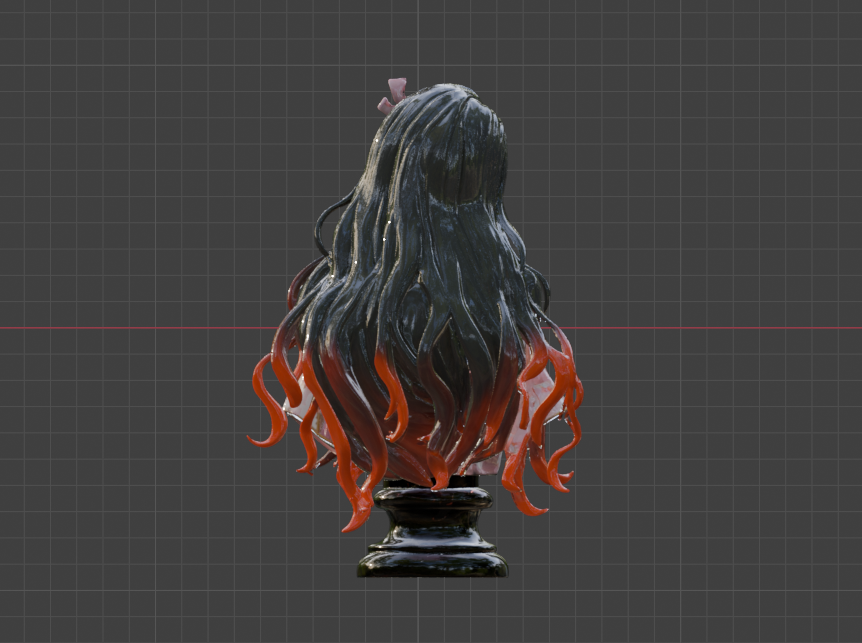 Buste de Nezuko Kamado (75 mm à 500 mm) - Non assemblé/Non peint/Impression 3D