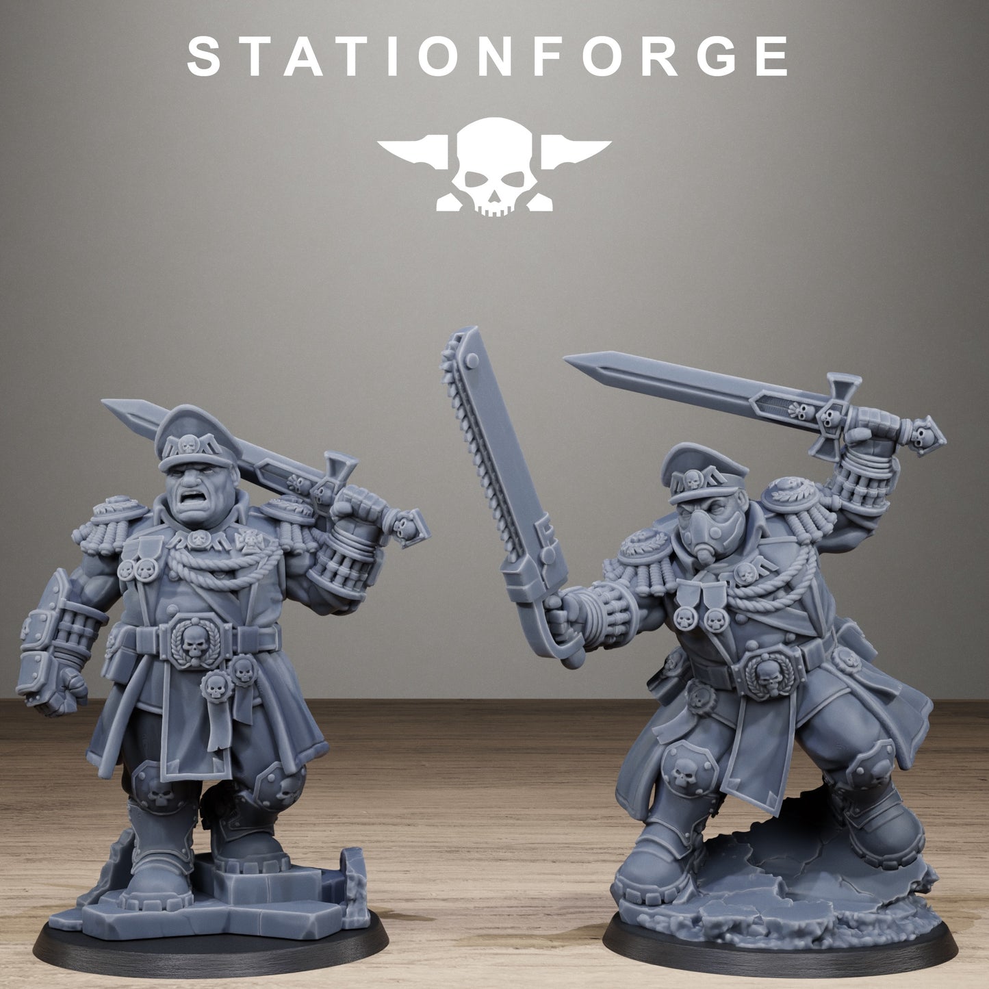 GrimGuard Mutant Leader (x2) - TTRPG - Wargaming - Grimdark