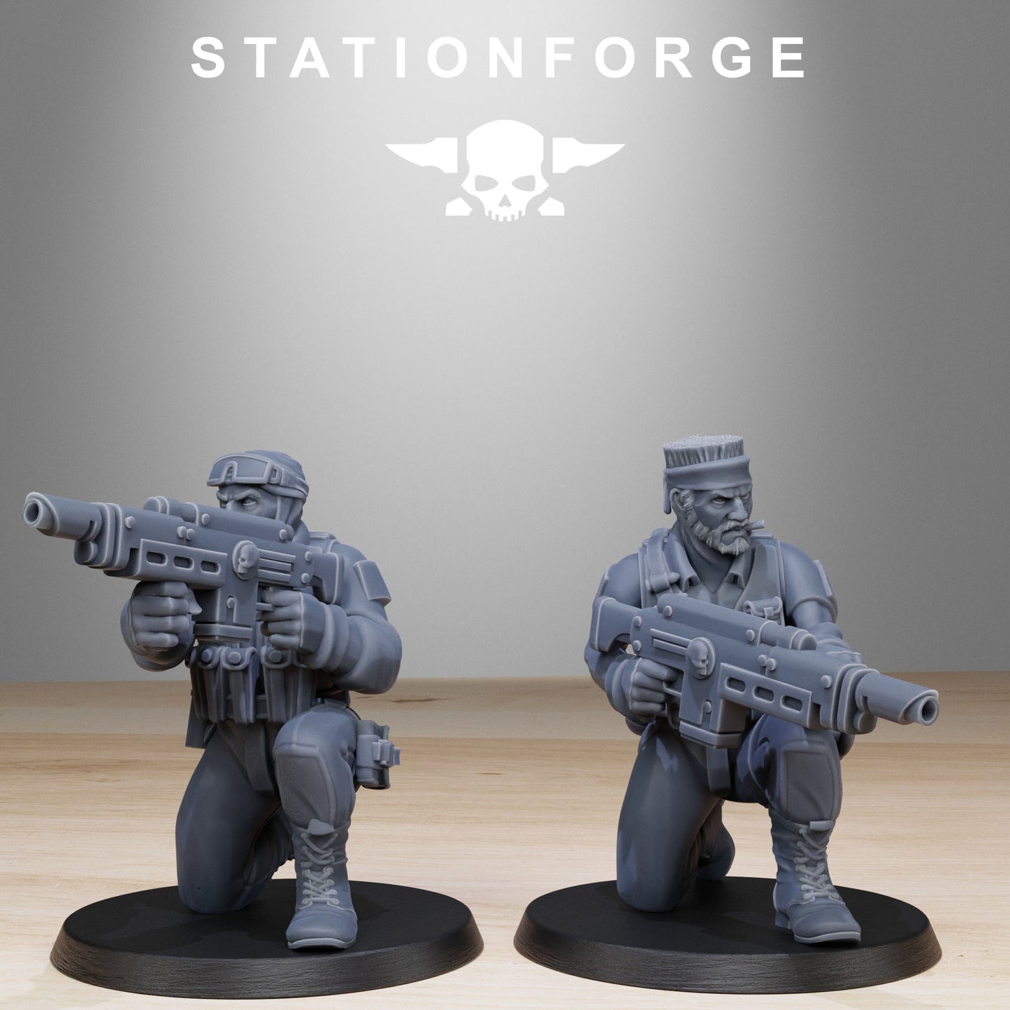 GrimGuard Counter Terrorists (x10) - by Station Forge - TTRPG - Wargaming - Grimdark