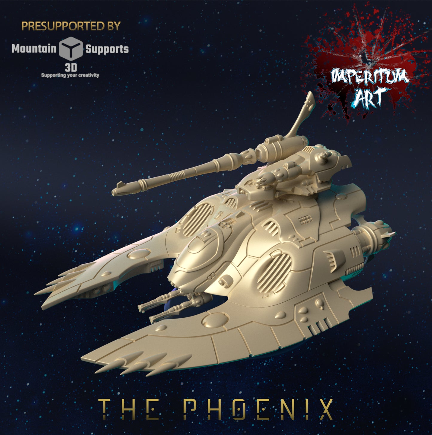 The Phoenix / Construct/Wargaming/GrimDark/ Compatible with Warhammer 40K - by Imperium Art Miniatures- Tabletop RPG Miniature - Roleplaying 3D Printed Fantasy Mini