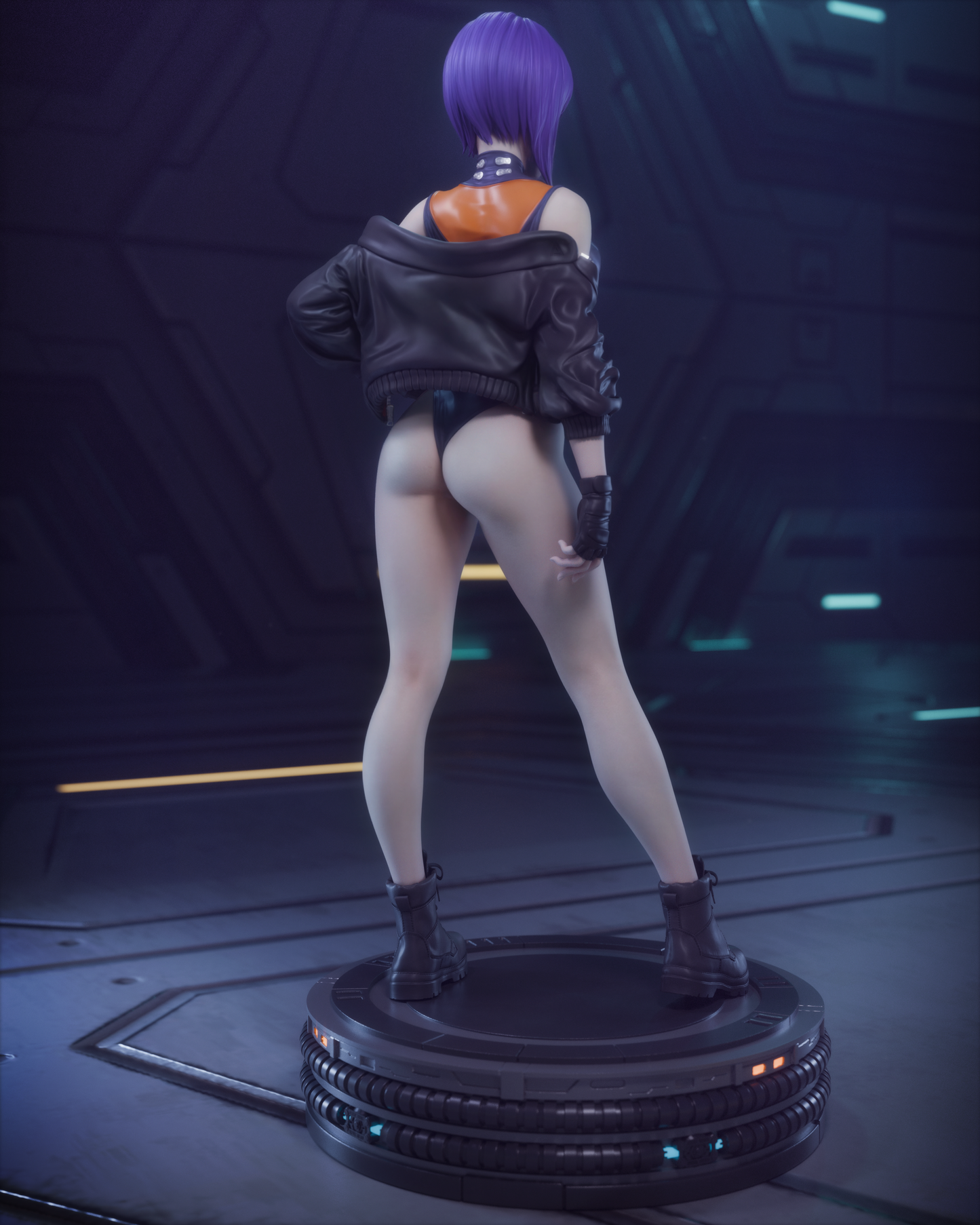Motoko Kusanagi Sculpture (75mm to 500mm) - Unassembled/Unpainted/3D Print