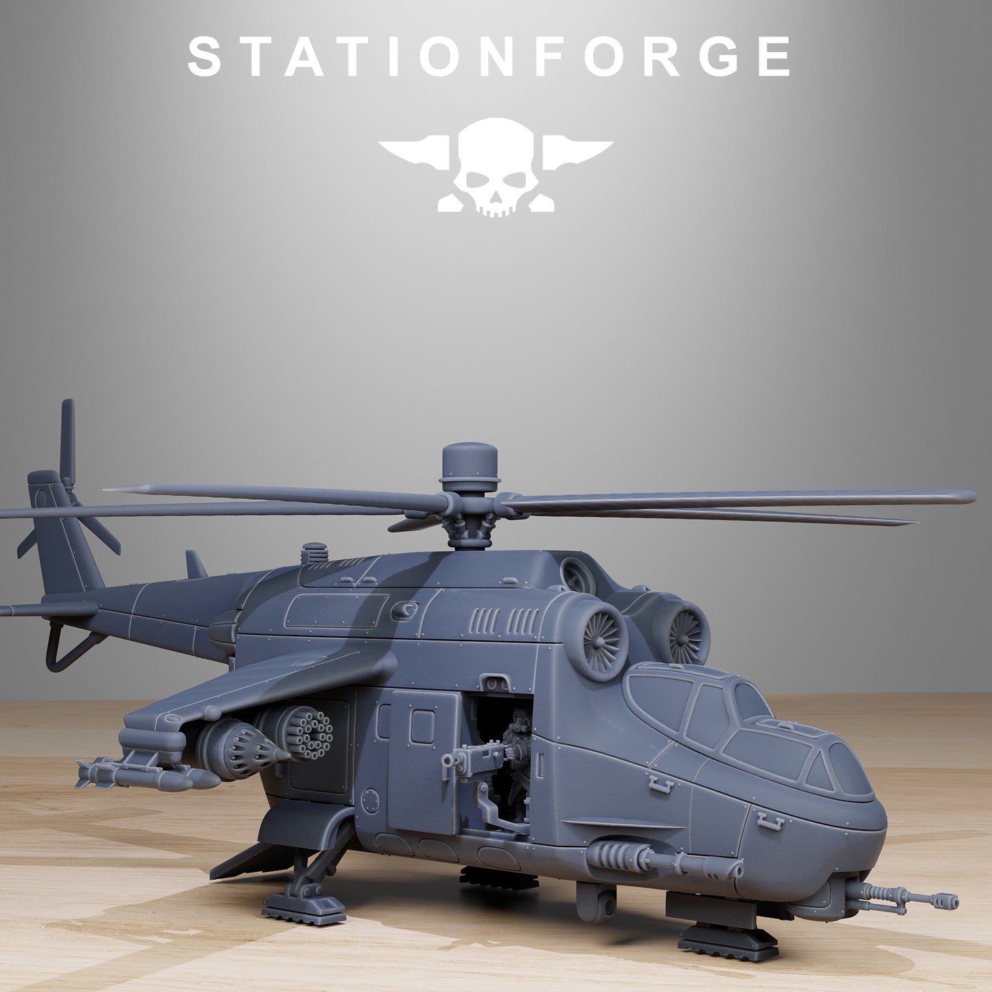 GrimGuard Helicopter - TTRPG - Wargaming - Grimdark