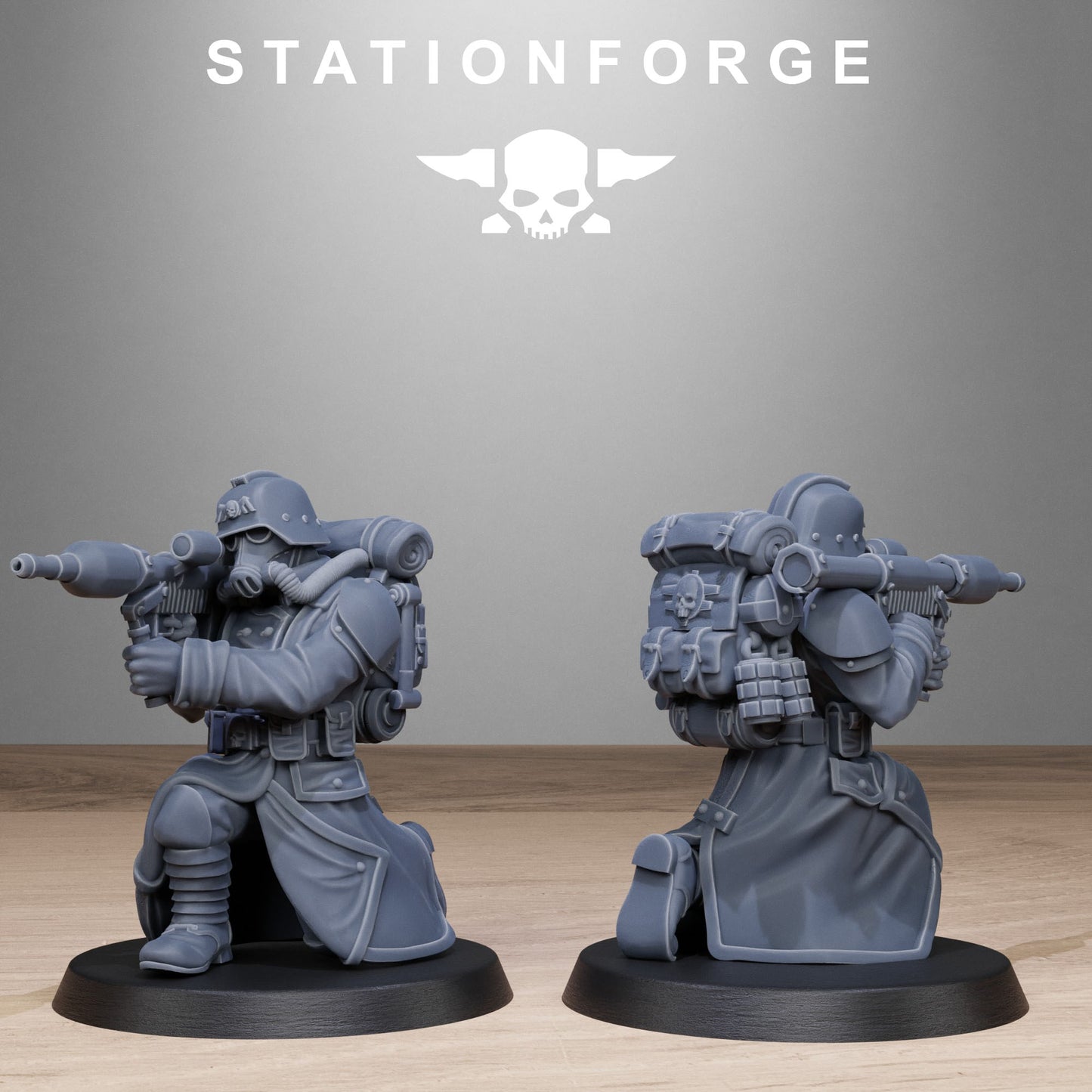 GrimGuard Rocketeers (x10) - TTRPG - Wargaming - Sci-Fi - Grimdark