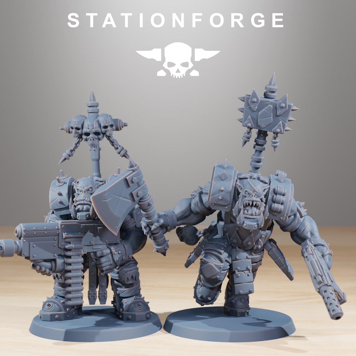 Orkaz SkullKrushers (x10) - TTRPG - Wargaming - Grimdark