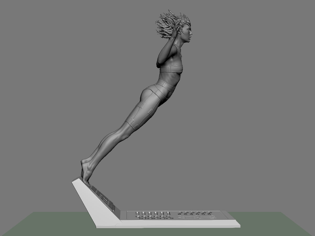 Leeloo Sculpture (75mm to 500mm) - Unassembled/Unpainted/3D Print