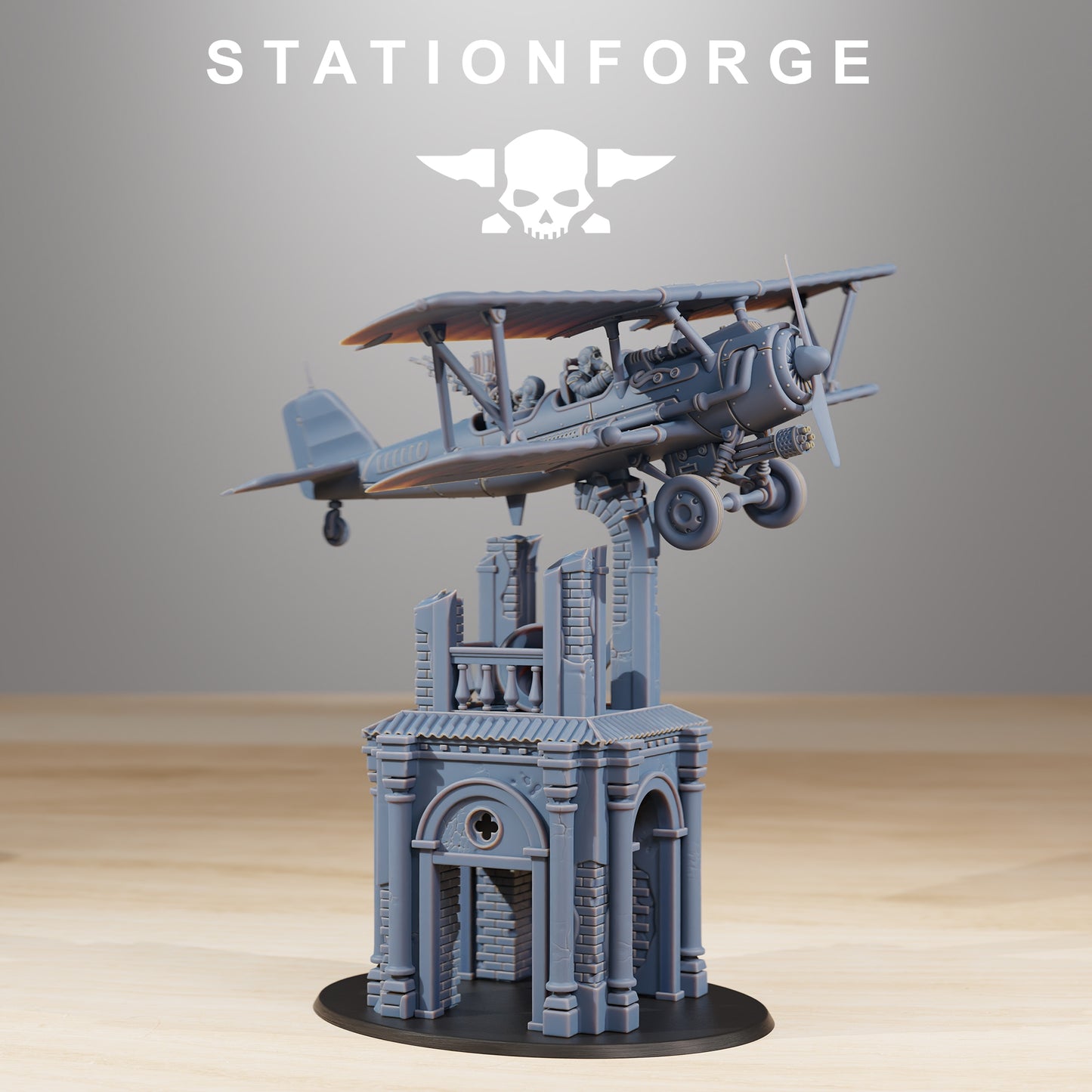 GrimGuard SF-14A Biplane - TTRPG - Wargaming - Grimdark