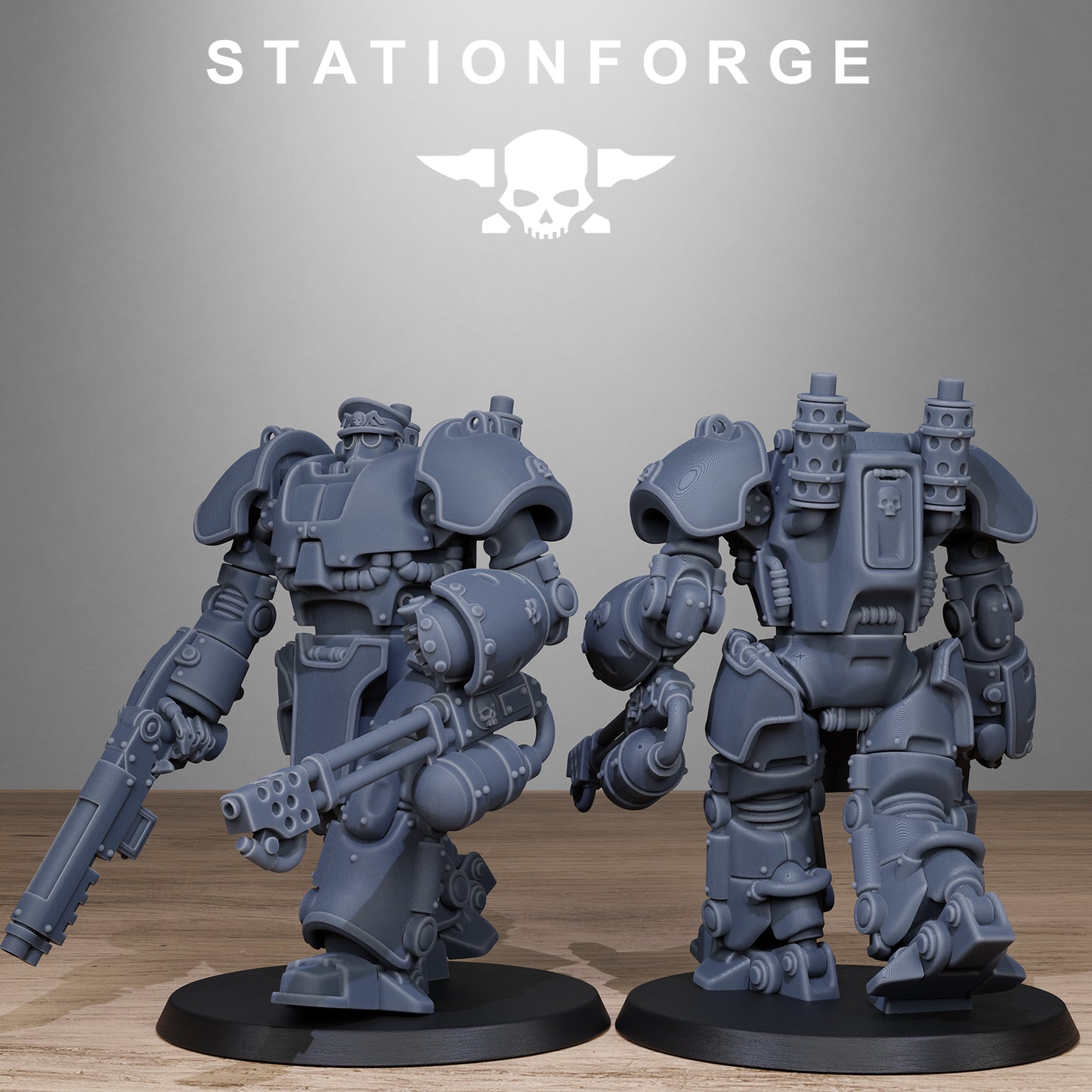 GrimGuard Power Armor (x5) - TTRPG - Wargaming - Grimdark