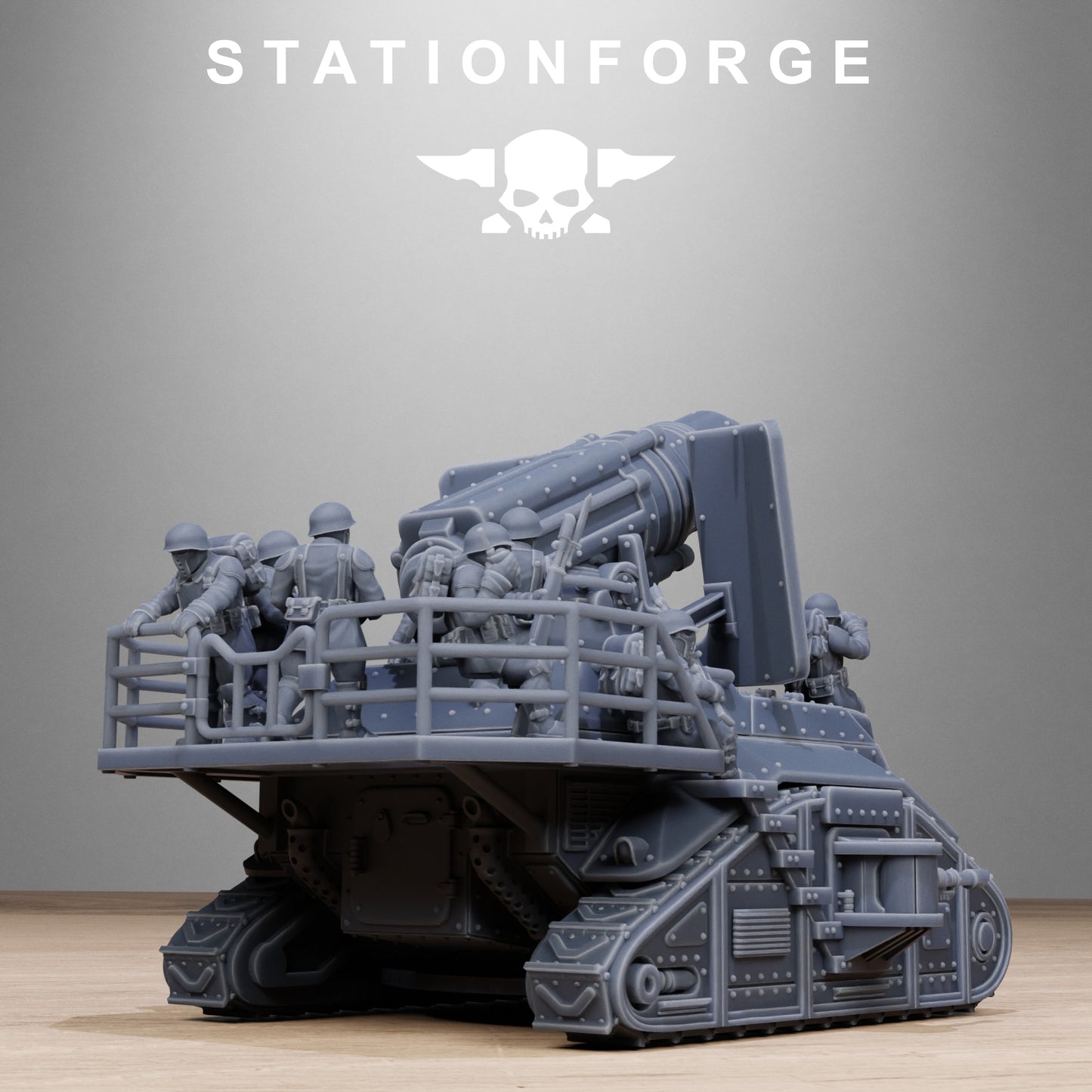 Freeguard Artillery Mini Tank - by Station Forge - TTRPG - Wargaming - Grimdark