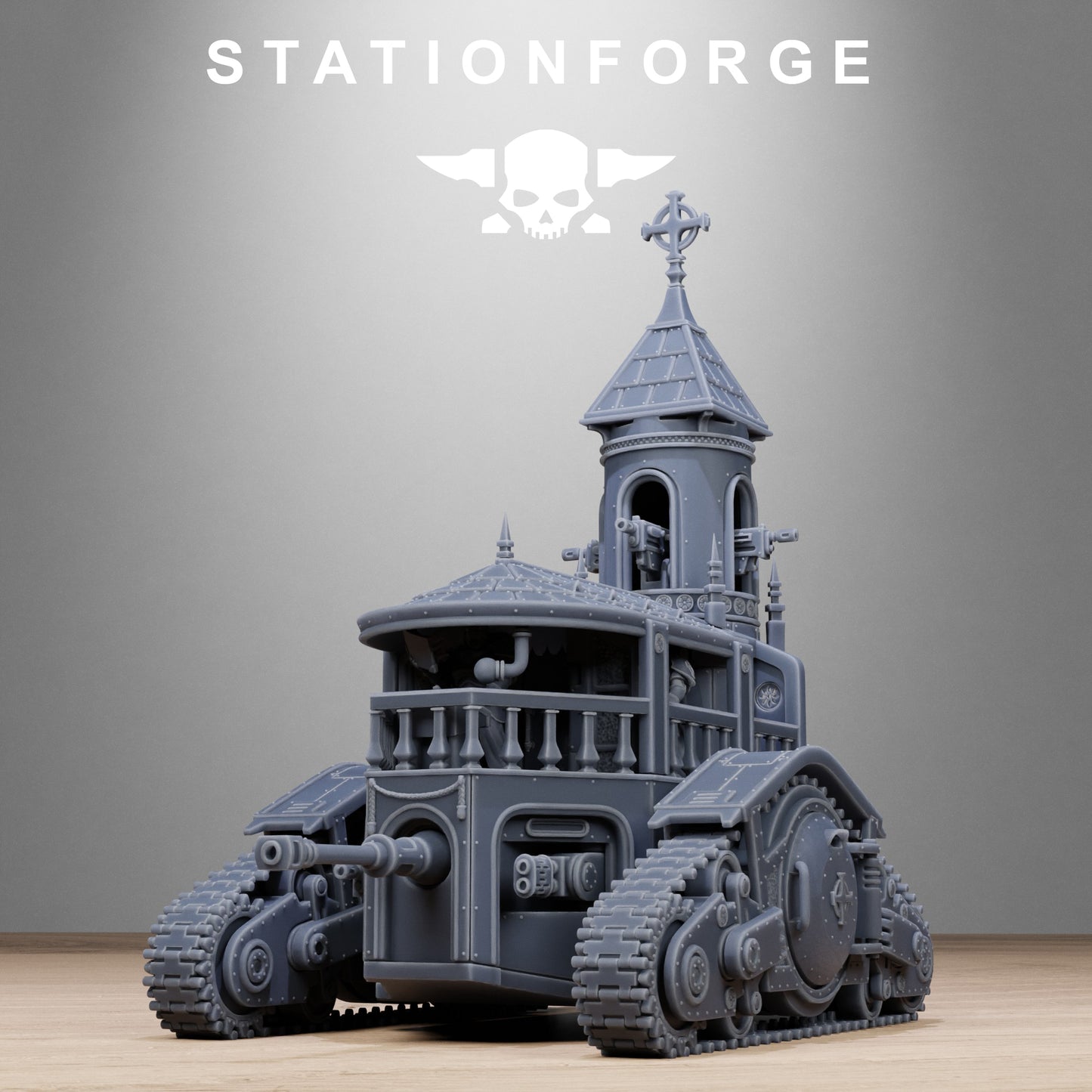 Vodalites Heavy Tank - by Station Forge - TTRPG - Wargaming - Grimdark