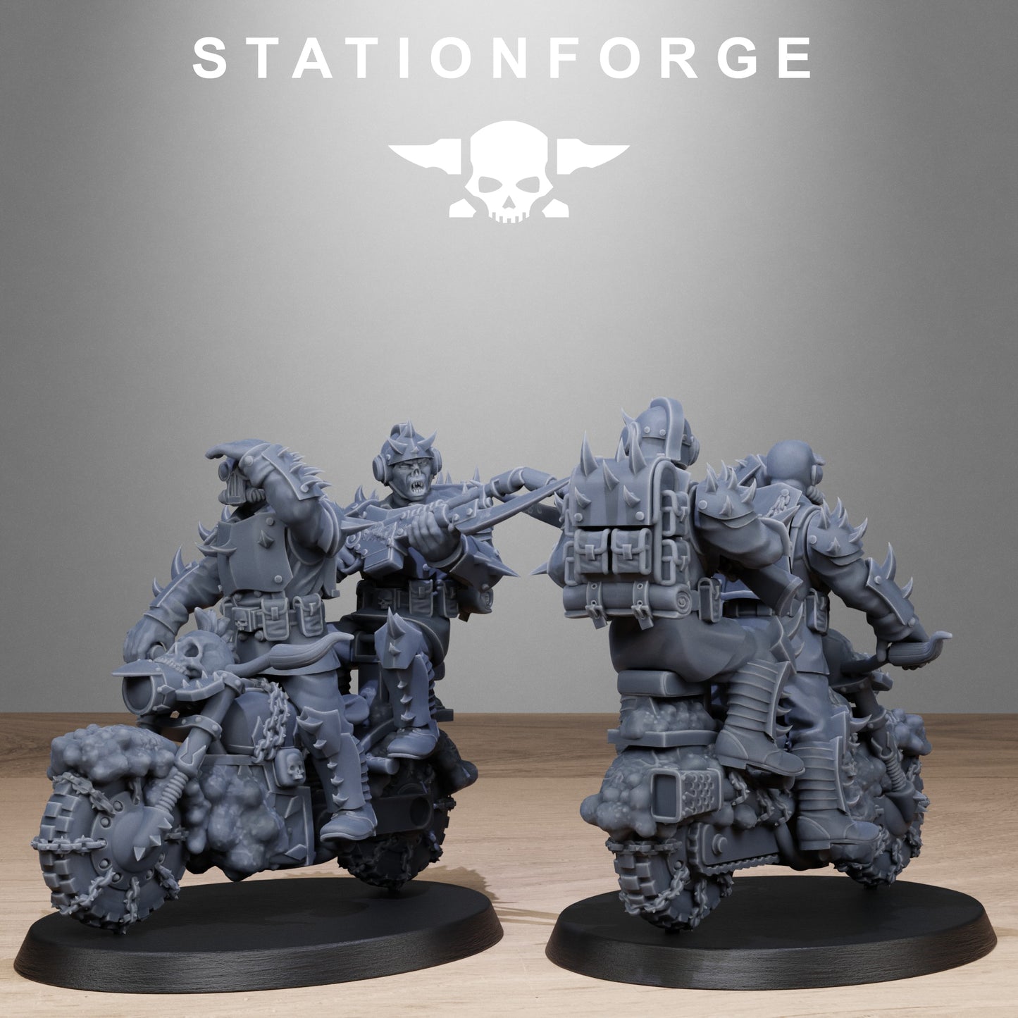 Corrupted Guard Bikers (x10) - TTRPG - Wargaming - Grimdark