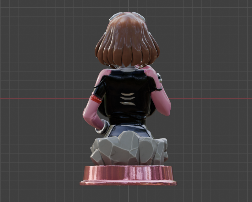 Yuichiro Uraraka Bust (75mm to 500mm) - Unassembled/Unpainted/3D Print