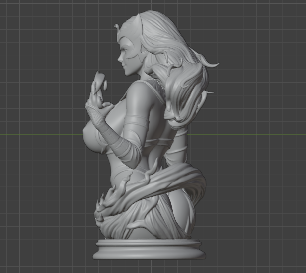 Scarlet Witch Pharoah Sorceress Bust(75mm to 500mm) - Unassembled/Unpainted/3D Print