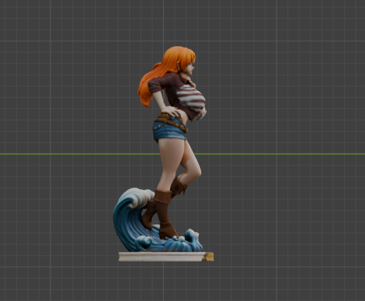 Nami Sculpture (75mm to 500mm) - Unassembled/Unpainted/3D Print
