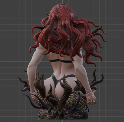 Black Widow Bust (75mm to 500mm) - Unassembled/Unpainted/3D Print