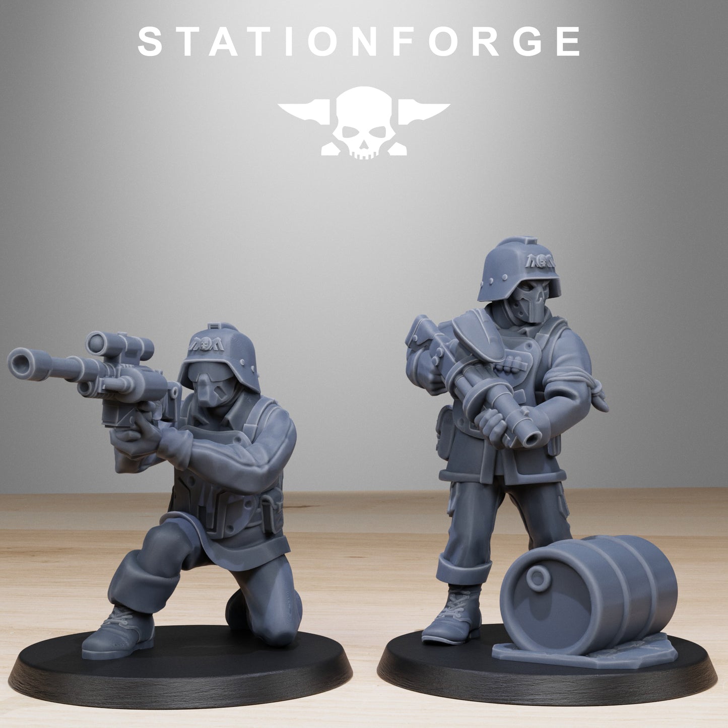 GrimGuard Paintball Squad (x10) - by Station Forge - TTRPG - Wargaming - Grimdark