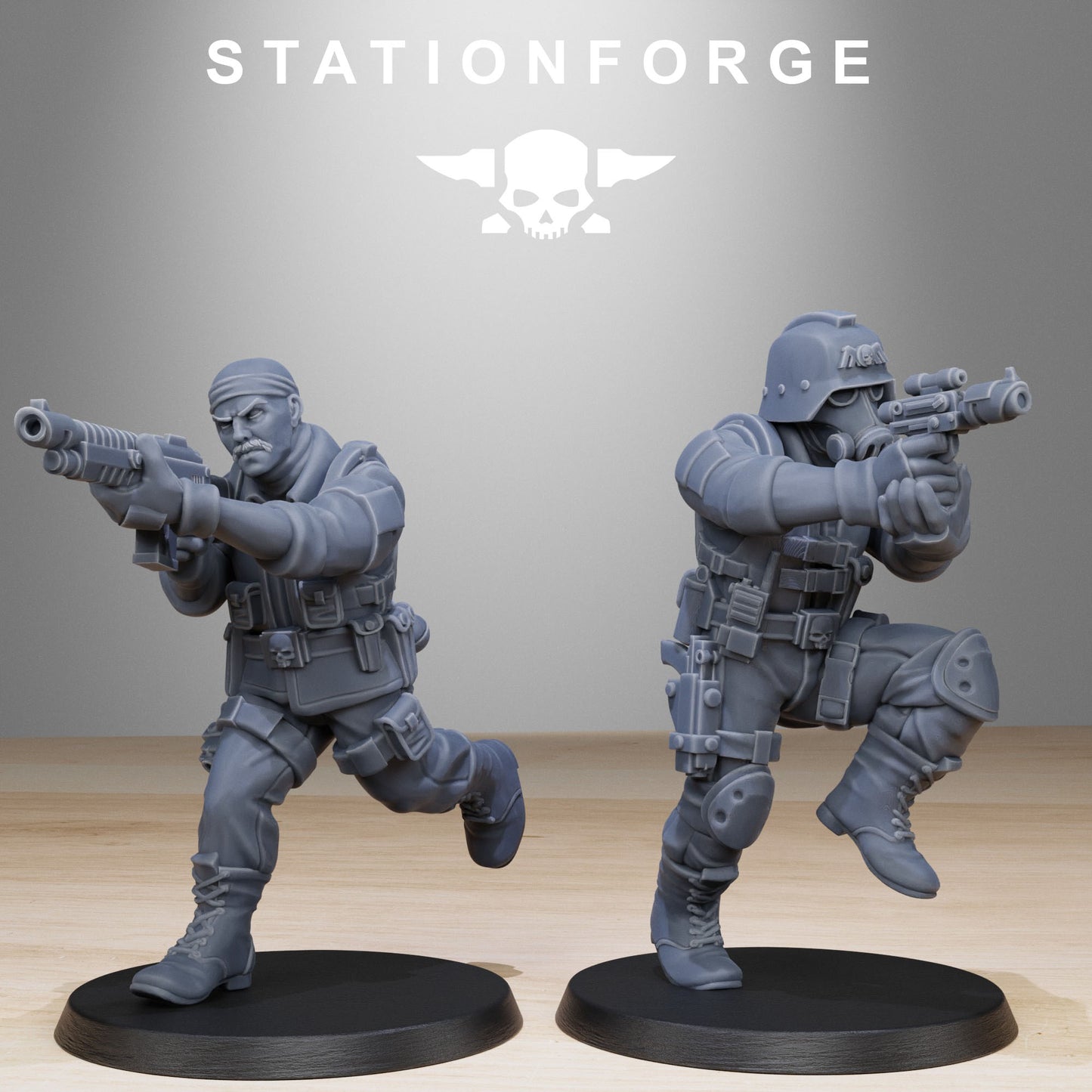 GrimGuard Counter Terrorists (x10) - by Station Forge - TTRPG - Wargaming - Grimdark