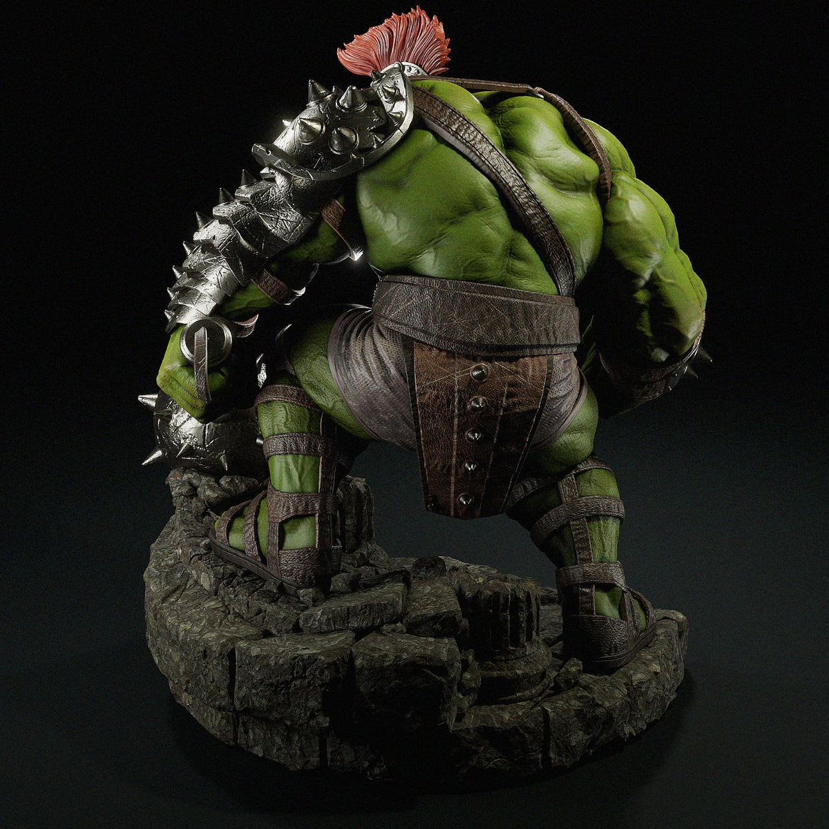 Gladiator Hulk Sculpture (75mm to 500mm) - Unassembled/Unpainted/3D Print