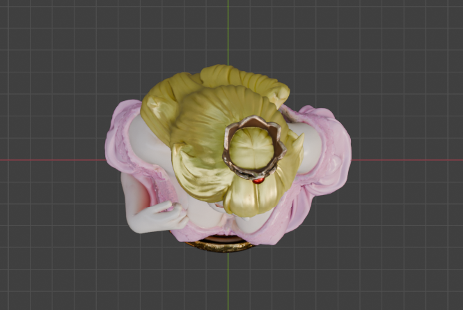 Buste de la Princesse Peach (75 mm à 500 mm) - Non assemblé/Non peint/Impression 3D