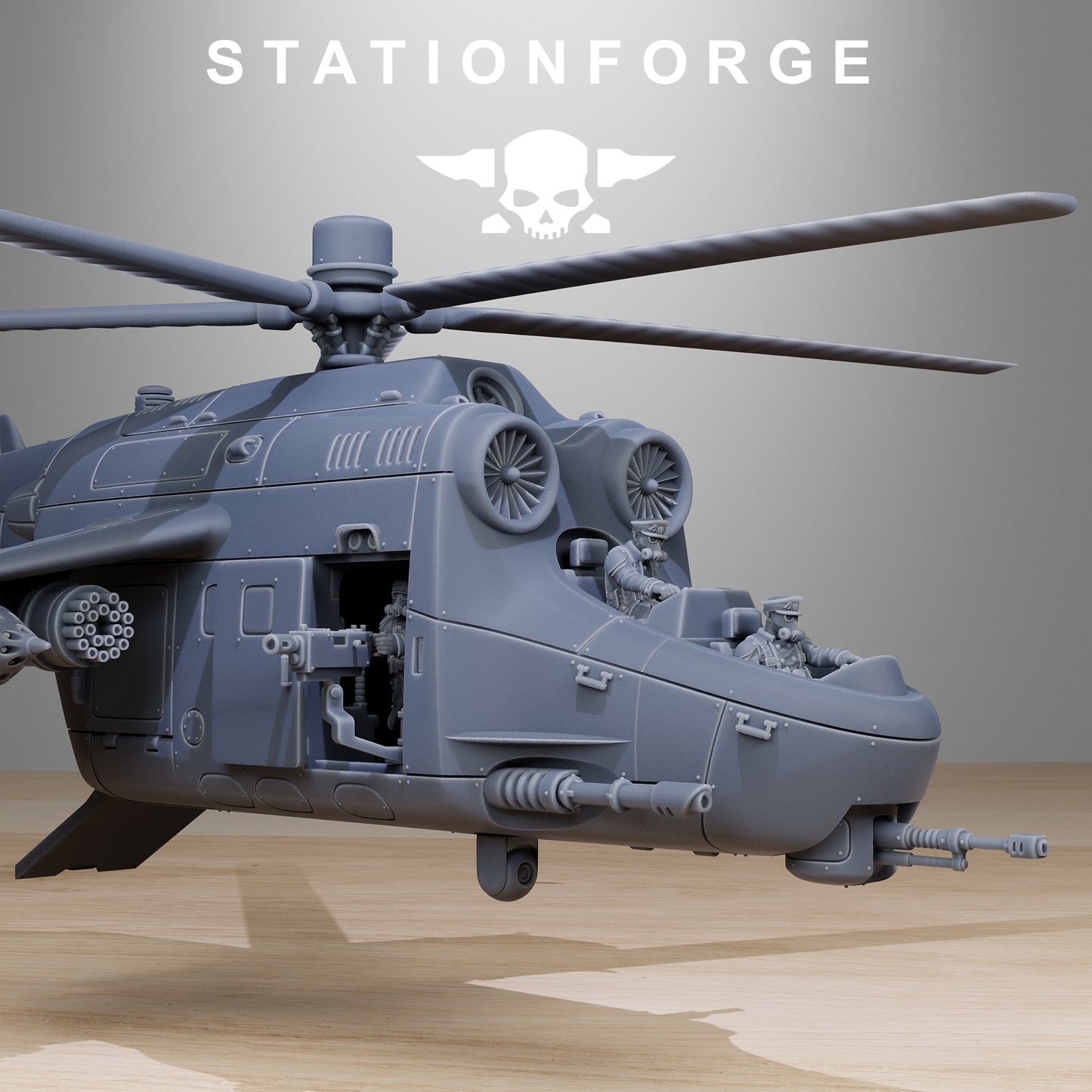 GrimGuard Helicopter - TTRPG - Wargaming - Grimdark