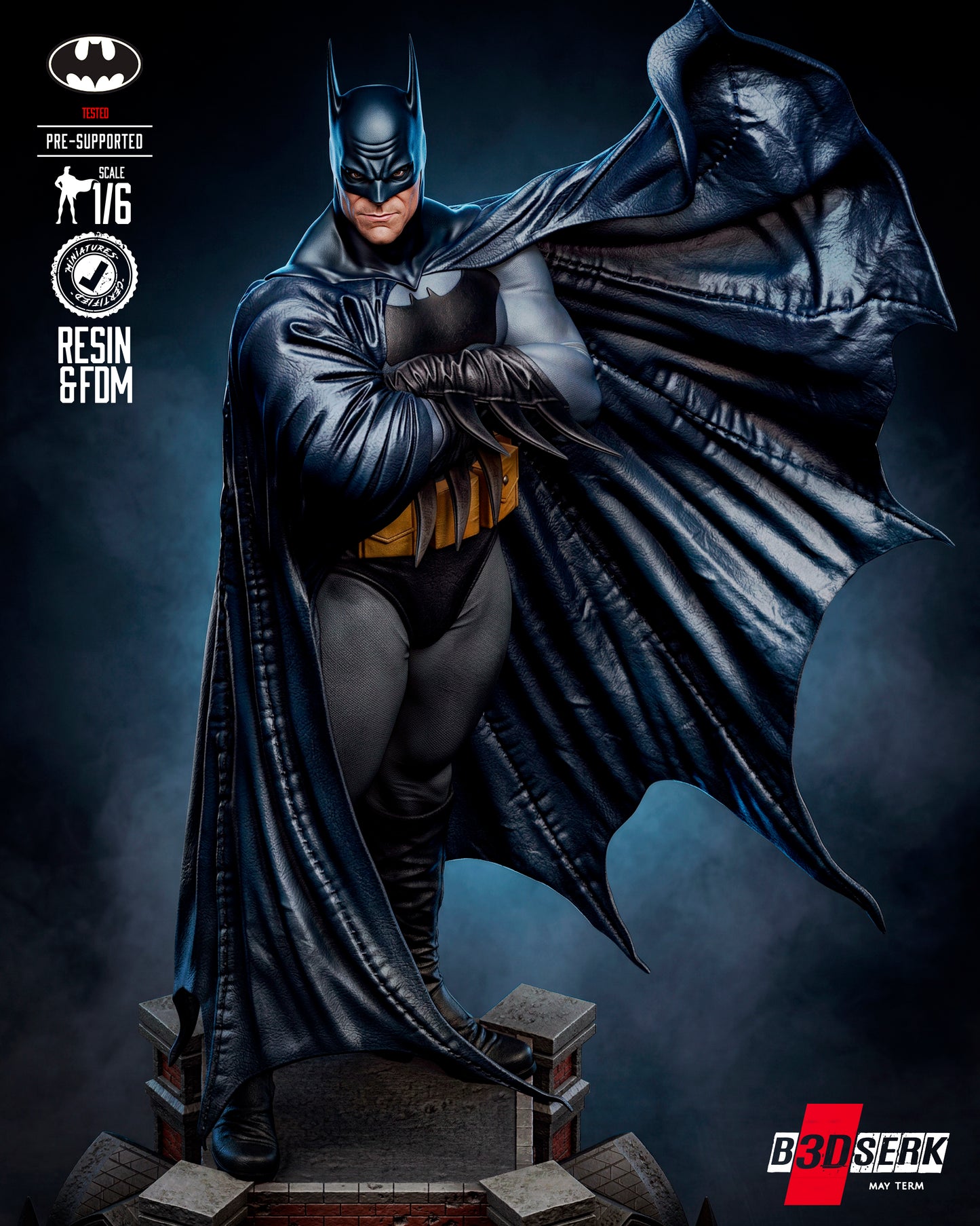 Batman Kingdom Come Sculpture Sculpture (75mm to 500mm) - Unassembled/Unpainted/3D Print