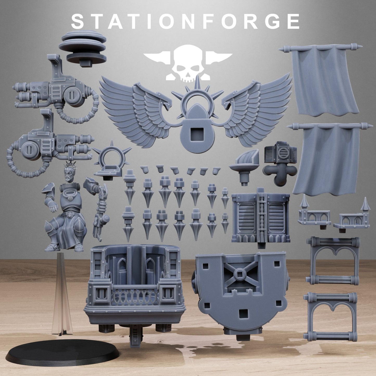 Vodalites Flying Throne - TTRPG - Wargaming - Sci-Fi - Grimdark