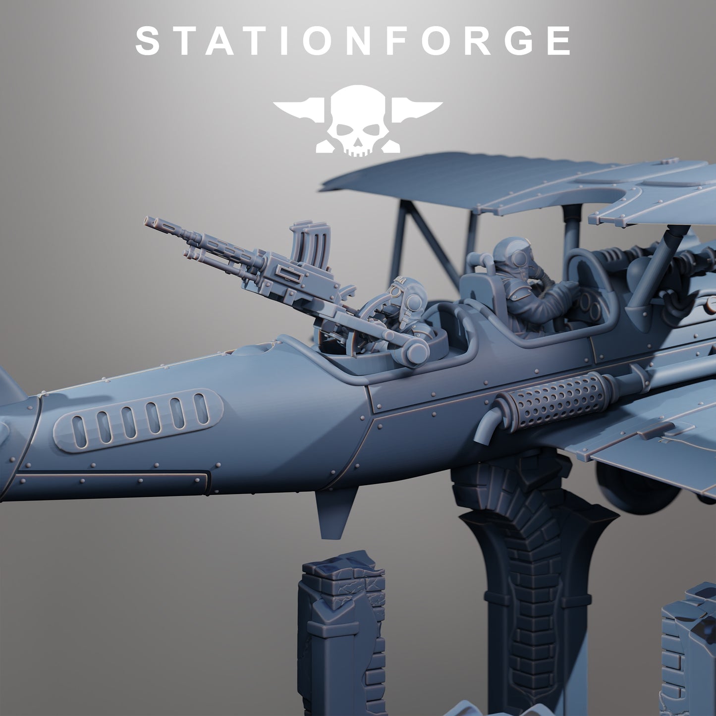 GrimGuard SF-14A Biplane - TTRPG - Wargaming - Grimdark