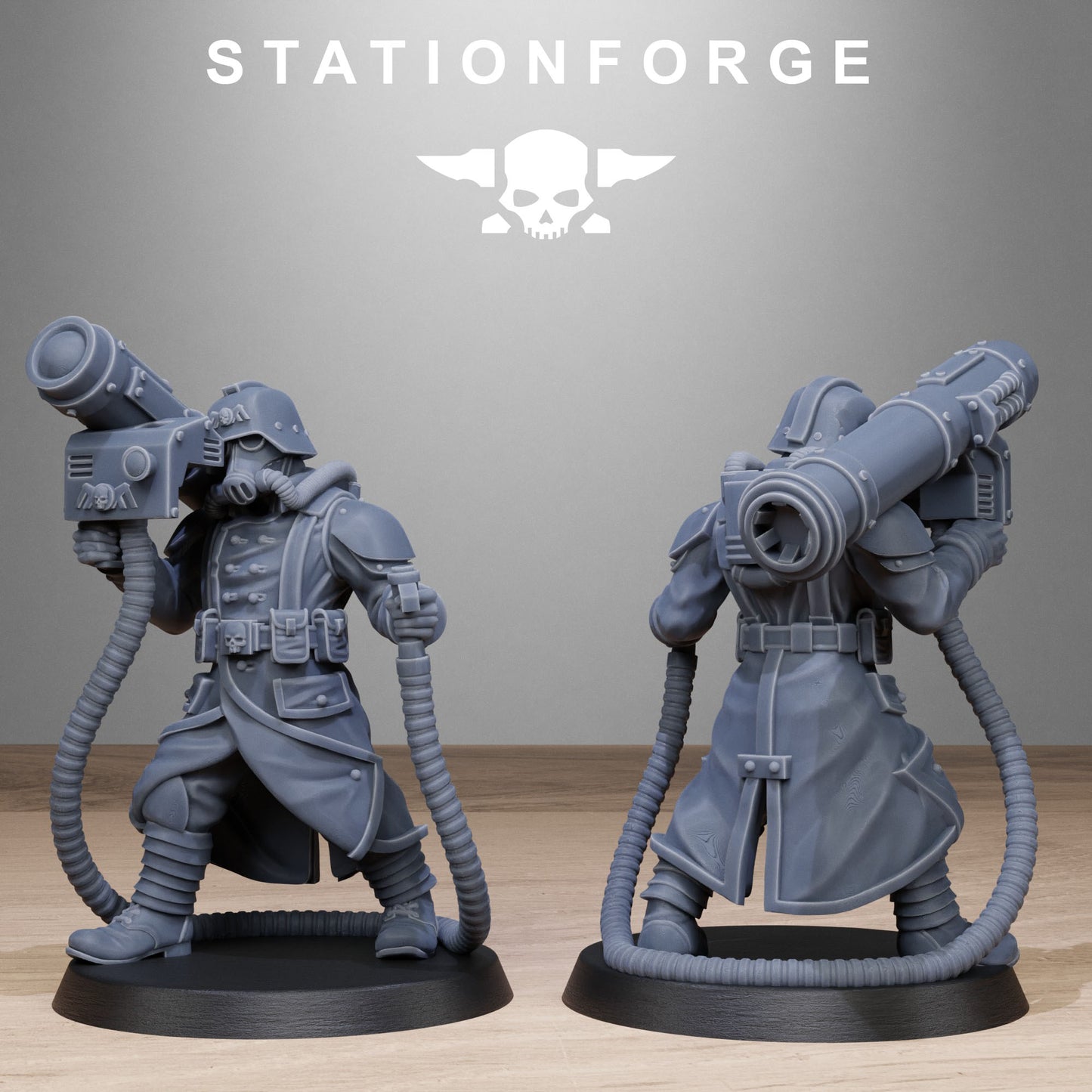 GrimGuard Rocketeers (x10) - TTRPG - Wargaming - Sci-Fi - Grimdark