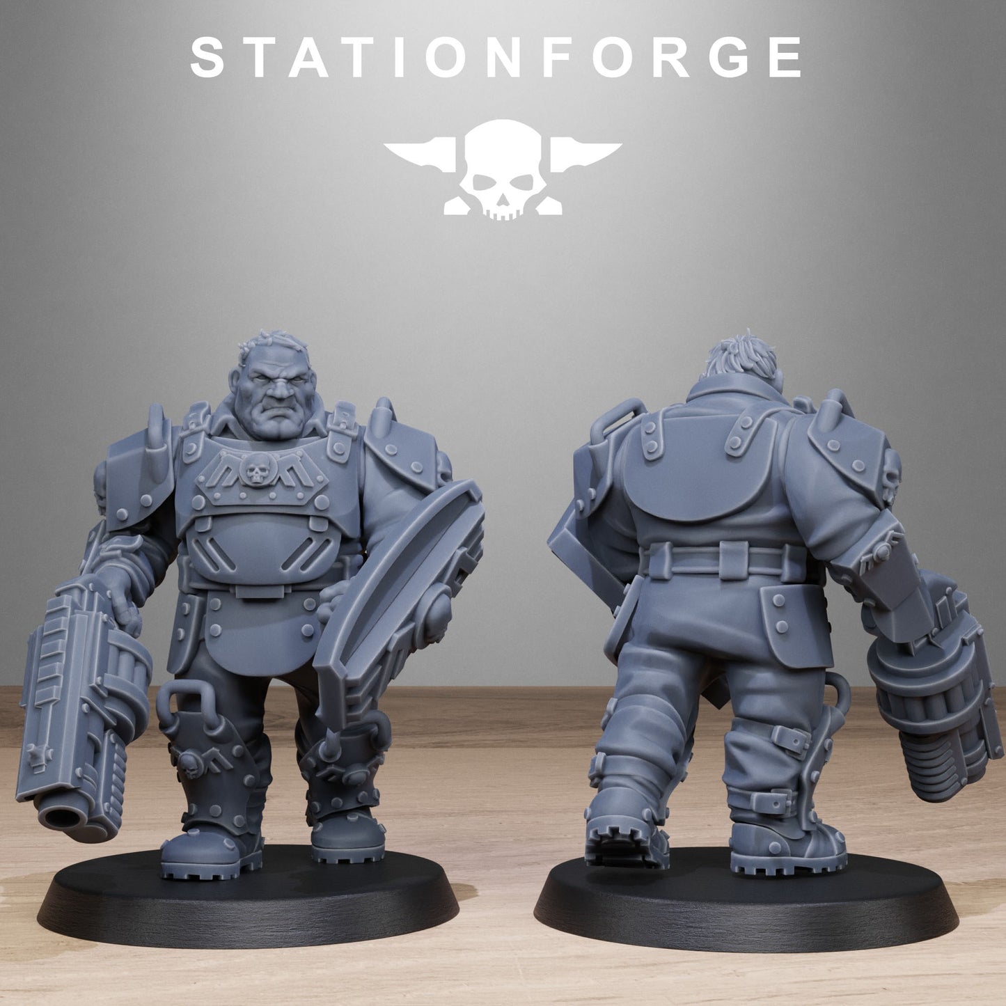 GrimGuard Armored Mutants (x10) - TTRPG - Wargaming - Sci-Fi - Grimdark