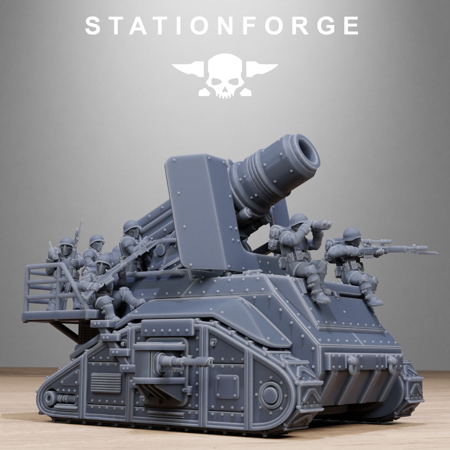 Freeguard Artillery Mini Tank - by Station Forge - TTRPG - Wargaming - Grimdark