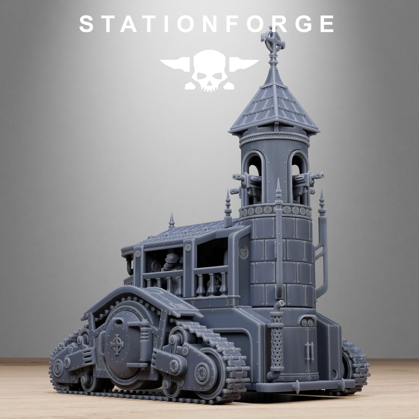 Vodalites Heavy Tank - by Station Forge - TTRPG - Wargaming - Grimdark