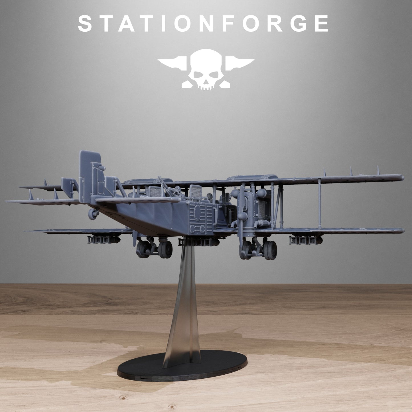 Grimguard Iron Biplane - TTRPG - Wargaming - Grimdark