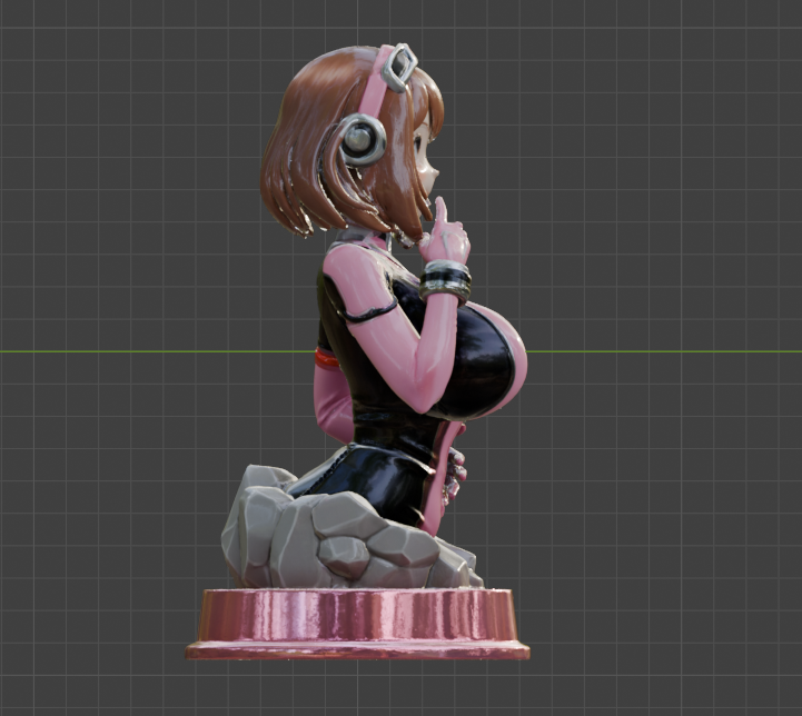 Yuichiro Uraraka Bust (75mm to 500mm) - Unassembled/Unpainted/3D Print