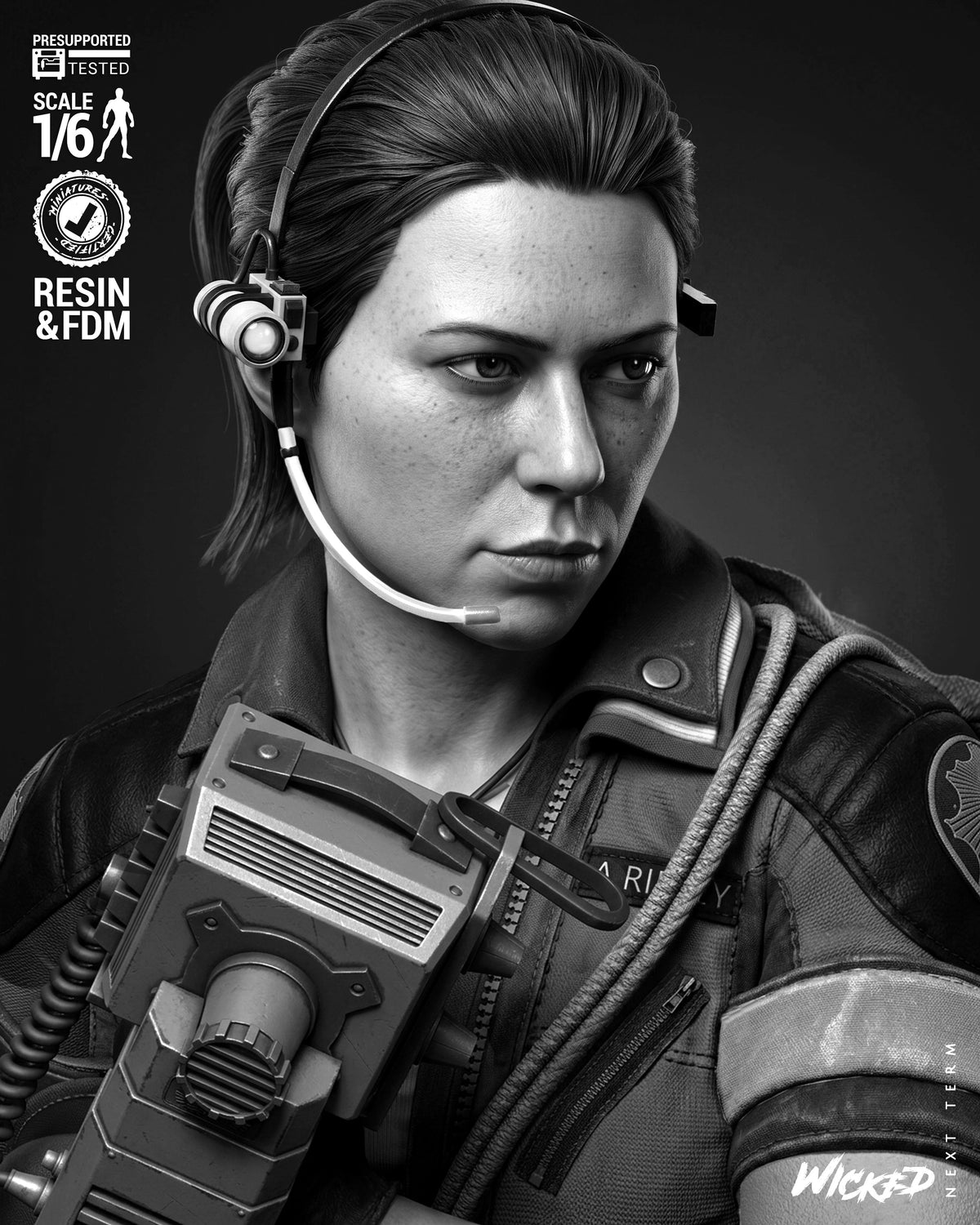 Amanda Ripley Alien: Isolation Sculpture (75mm to 500mm) - Unassembled/Unpainted/3D Print