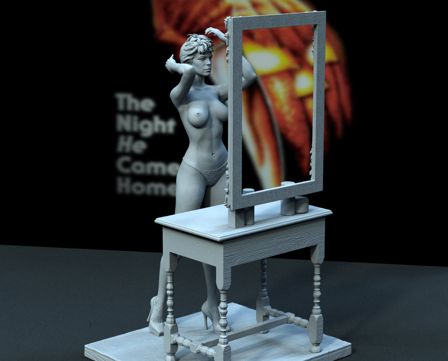Halloween's Jamie Lee as Laurie Strode NSFW Sculpture (75mm to 500mm) - Unassembled/Unpainted/3D Print