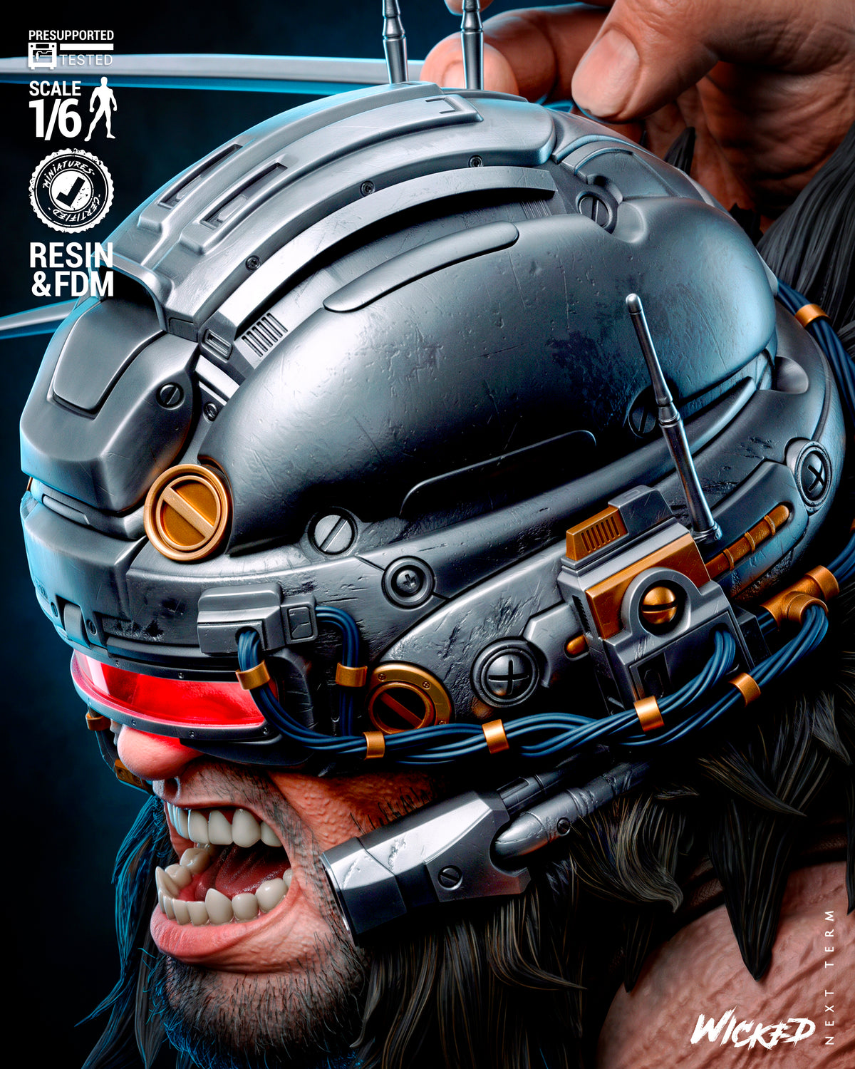 Weapon X Sculpture (75mm to 500mm) - Unassembled/Unpainted/3D Print