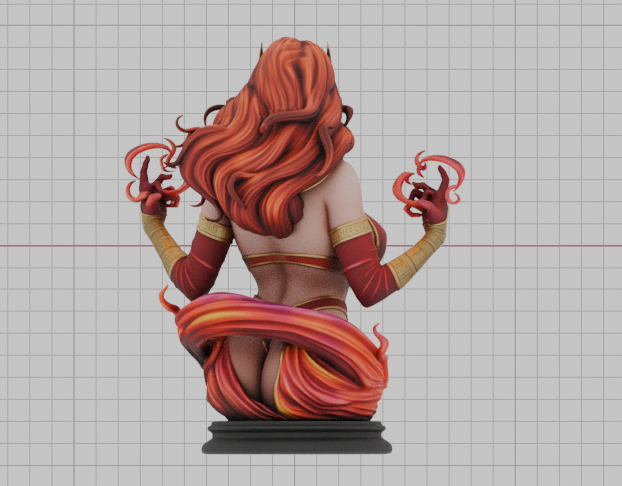 Scarlet Witch Pharoah Sorceress Bust(75mm to 500mm) - Unassembled/Unpainted/3D Print