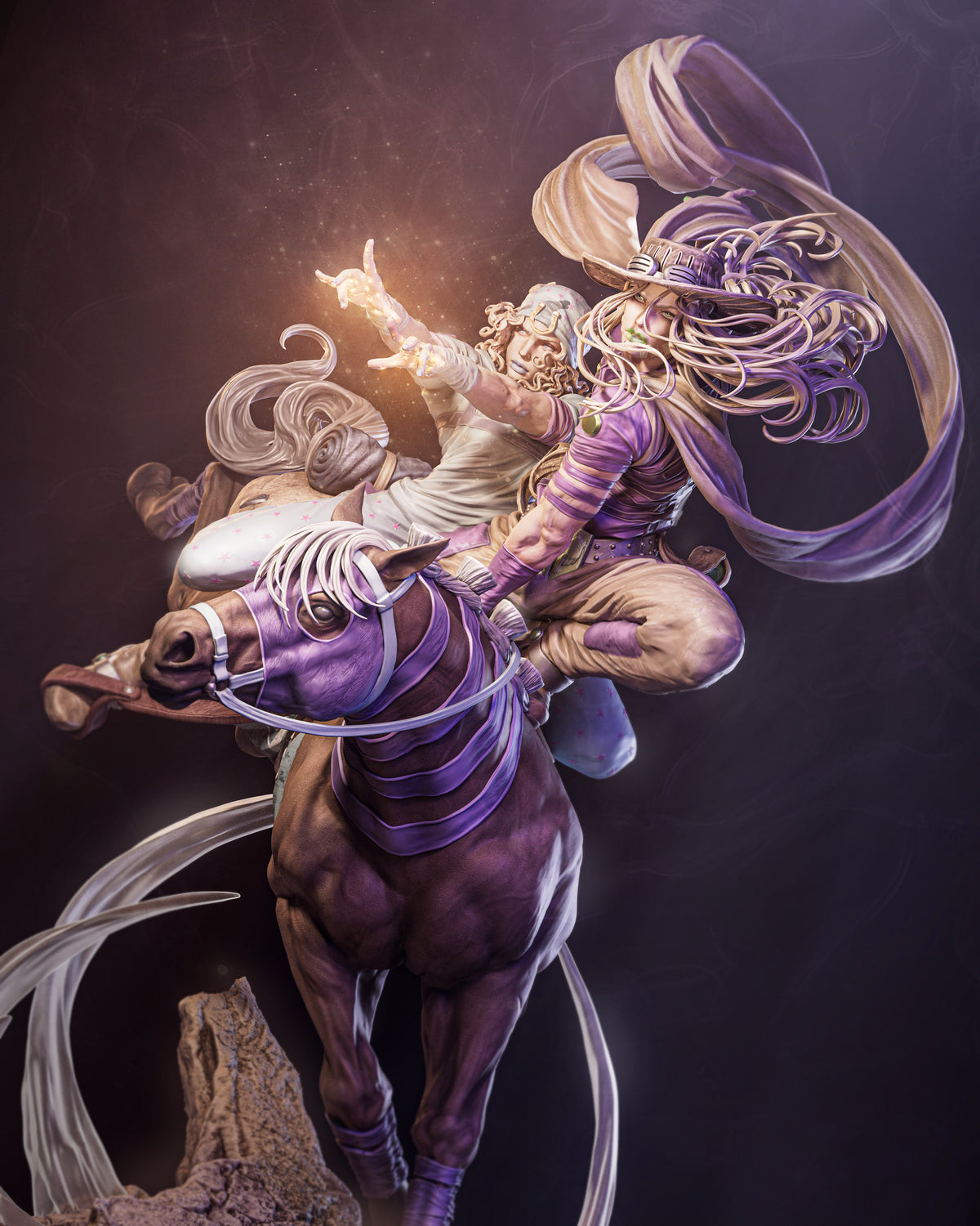 JoJo's Bizarre Adventure: Steel Ball Run Sculpture (75mm to 500mm) - Unassembled/Unpainted/3D Print