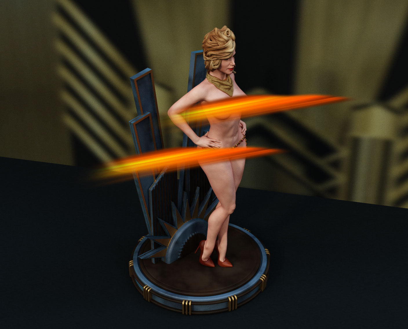 Rosalyn Rosenfeld NSFW Sculpture (75mm to 500mm) - Unassembled/Unpainted/3D Print