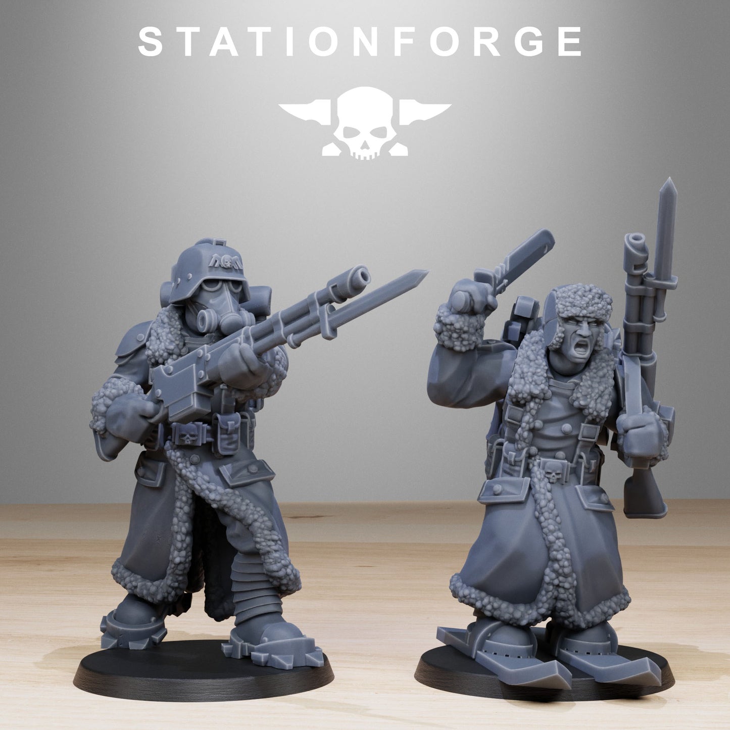 GrimGuard Frostwatch Skiers (x10) TTRPG - Wargaming - Grimdark