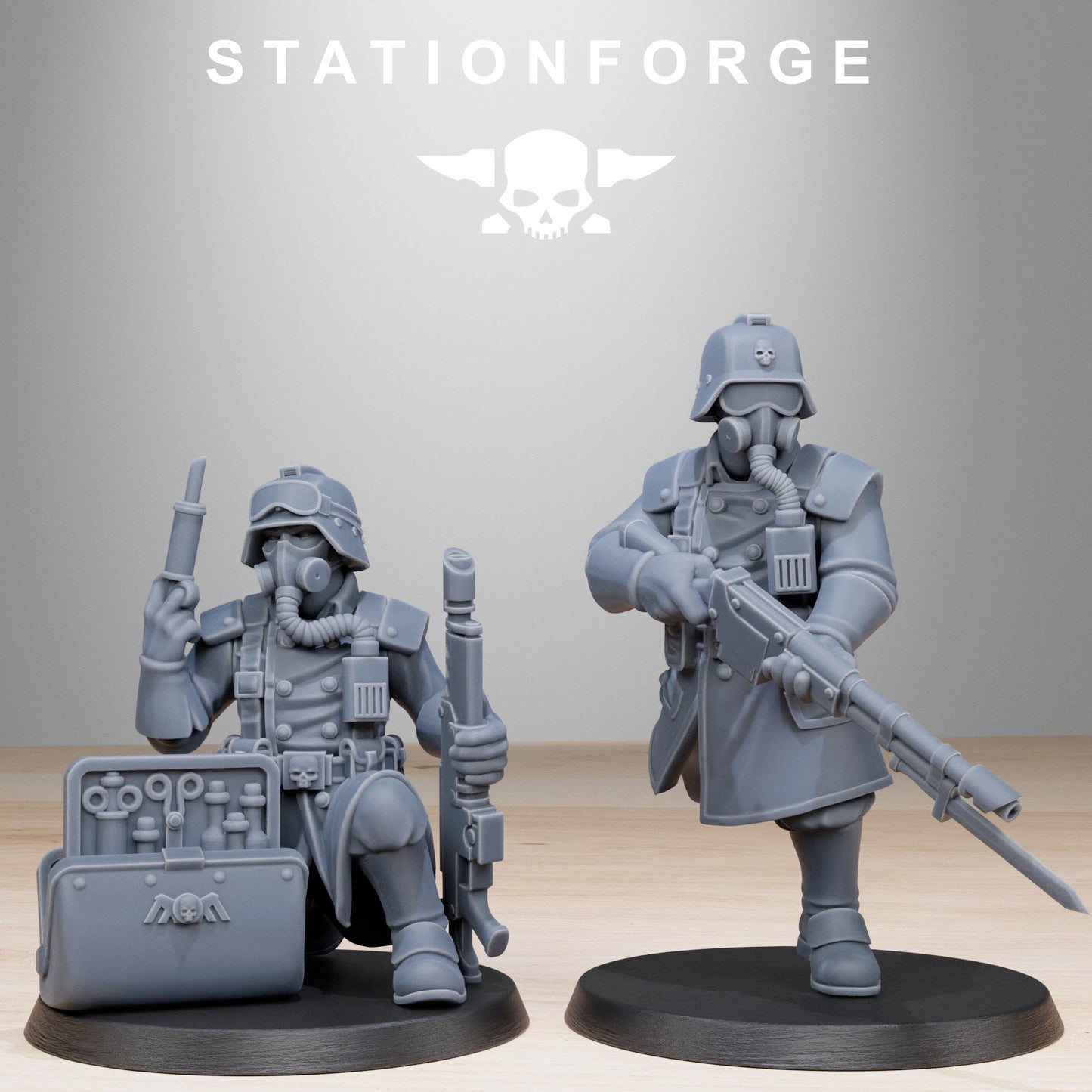 SteelGuard Militants (x10) - by Station Forge - TTRPG -Wargaming - Grimdark
