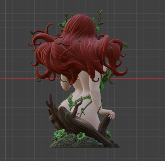 Buste de Poison Ivy (75 mm à 500 mm) - Non assemblé/Non peint/Impression 3D