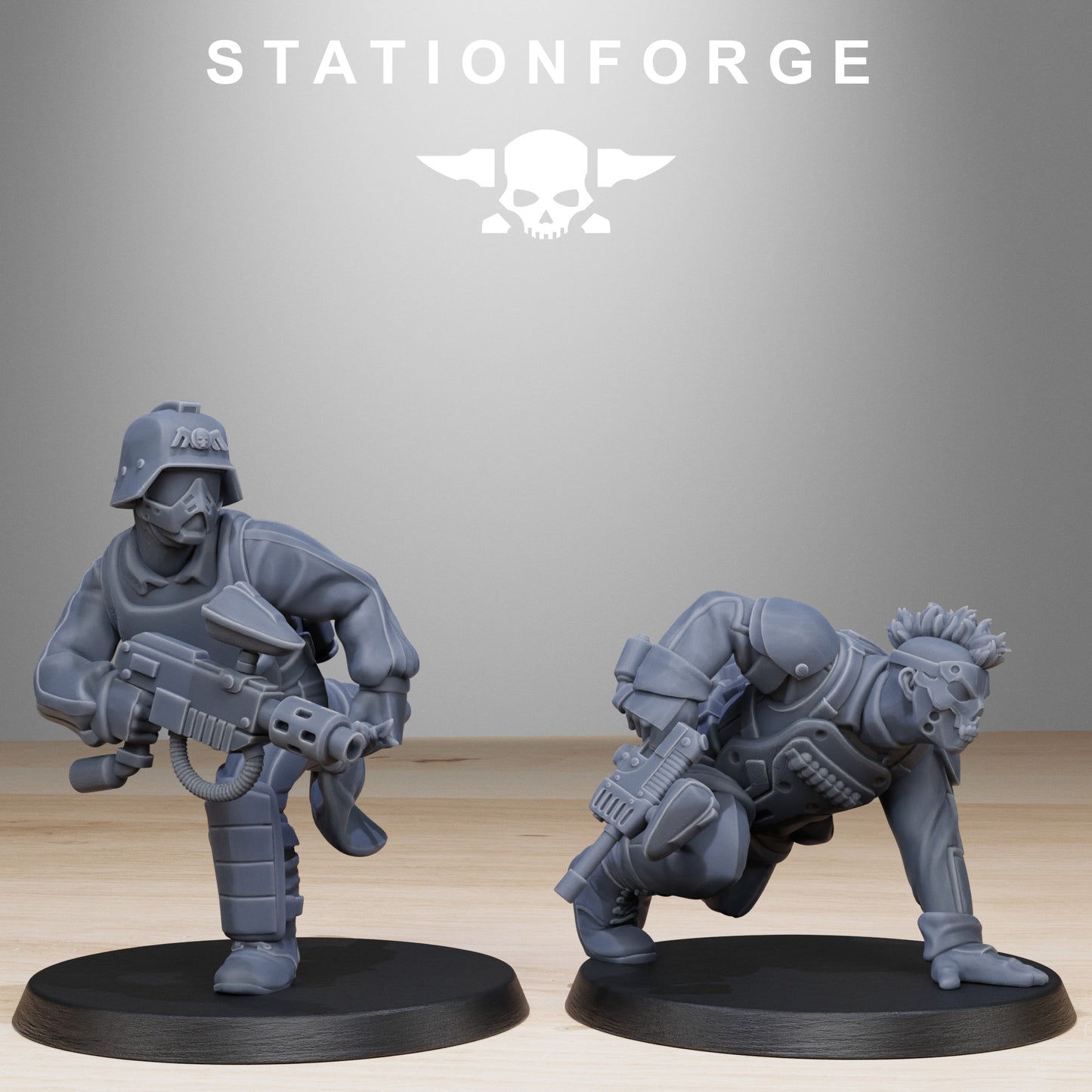 GrimGuard Paintball Squad (x10) - by Station Forge - TTRPG - Wargaming - Grimdark