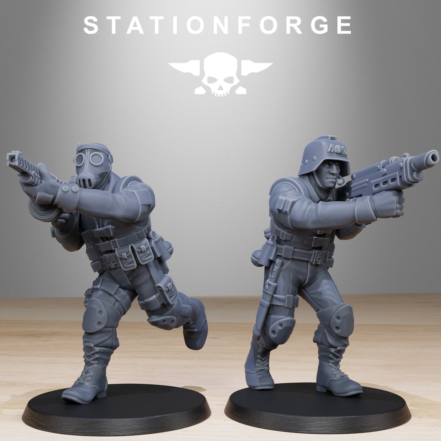 GrimGuard Counter Terrorists (x10) - by Station Forge - TTRPG - Wargaming - Grimdark