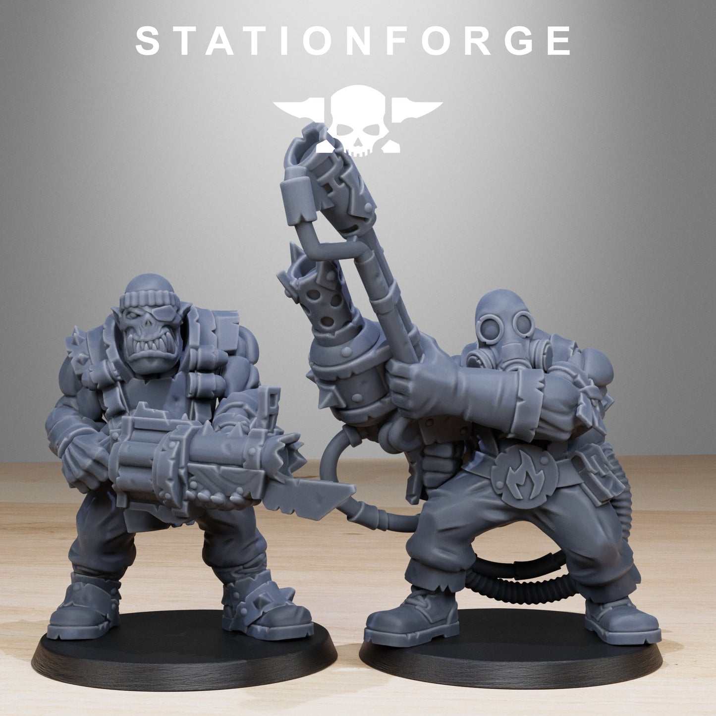 Orkaz Team Fighters (x11) TTRPG - Wargaming - Grimdark