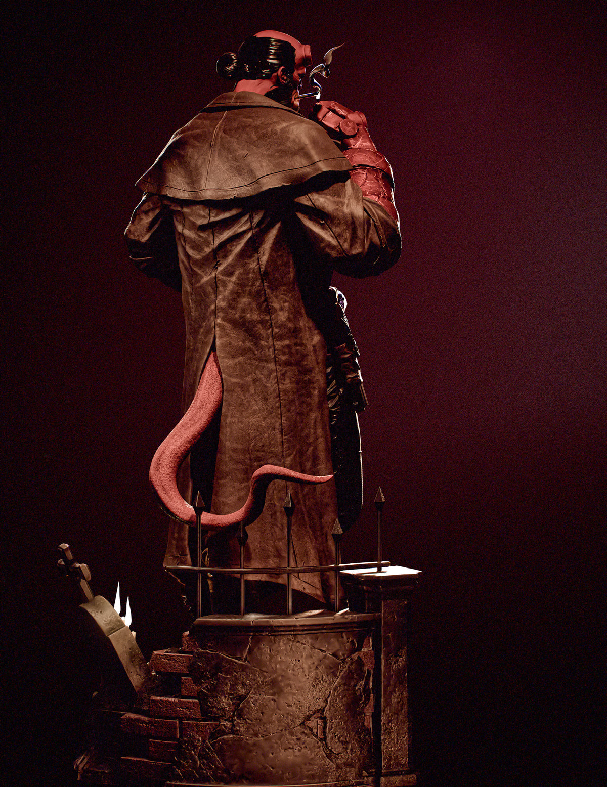 Hellboy Sculpture (75mm to 500mm) - Unassembled/Unpainted/3D Print