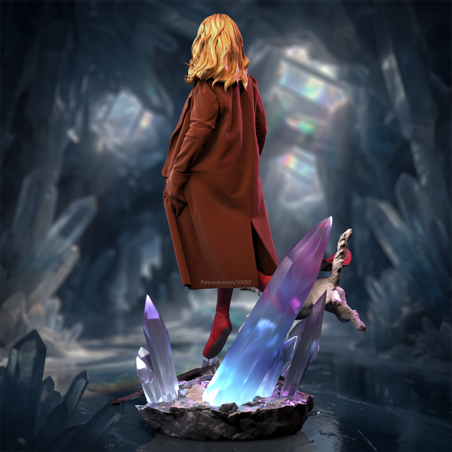 Supergirl SFW/NSFW Sculpture (75mm to 500mm) - Unassembled/Unpainted/3D Print