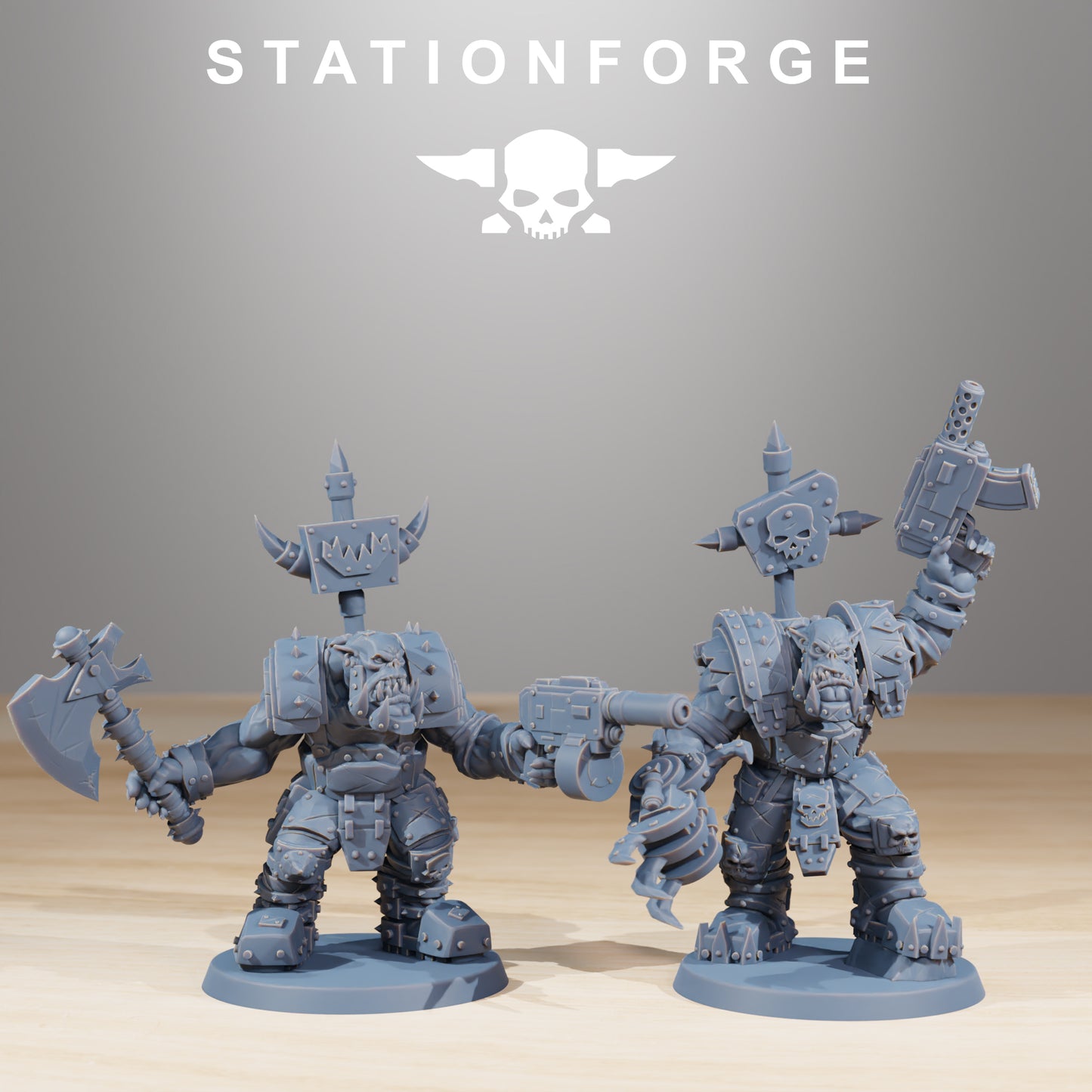 Orkaz SkullKrushers (x10) - TTRPG - Wargaming - Grimdark