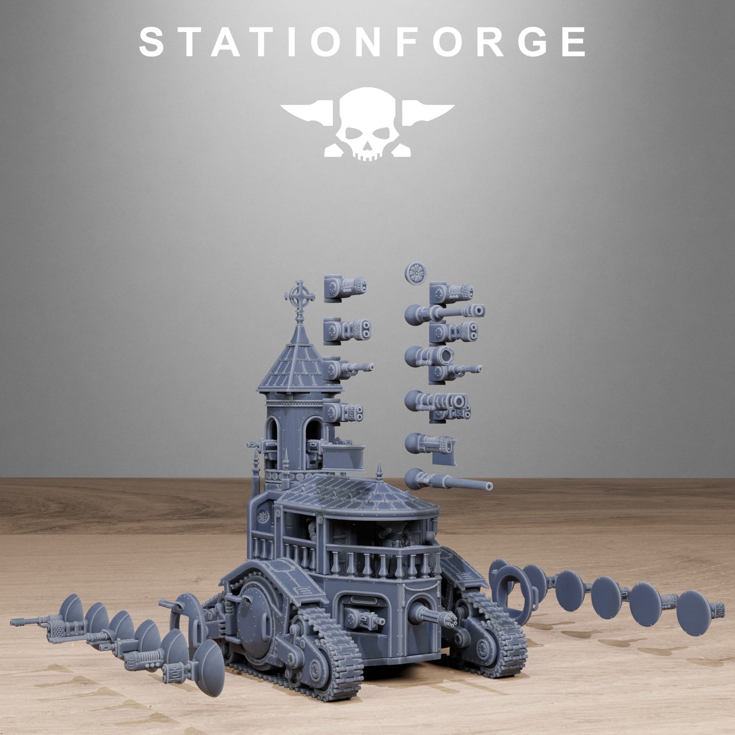 Vodalites Heavy Tank - by Station Forge - TTRPG - Wargaming - Grimdark