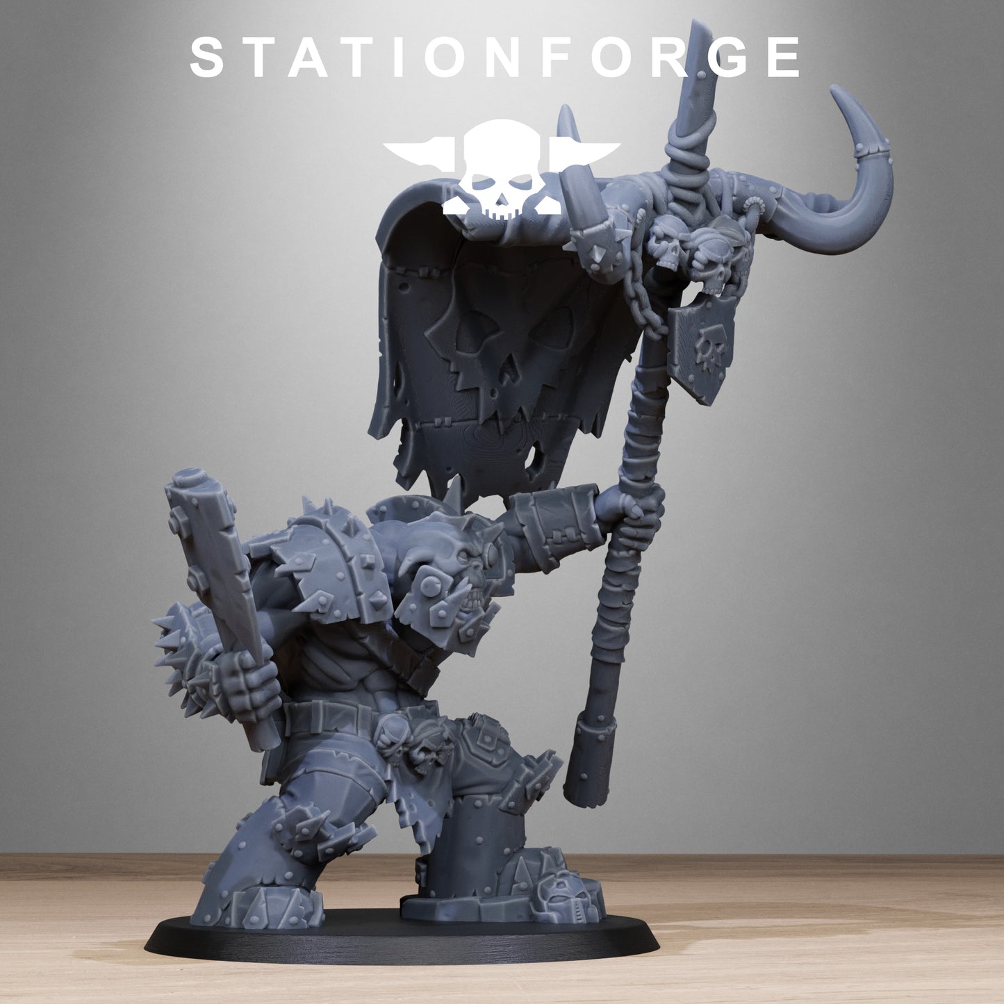 Orkaz Bearer Boss - TTRPG - Wargaming - Grimdark