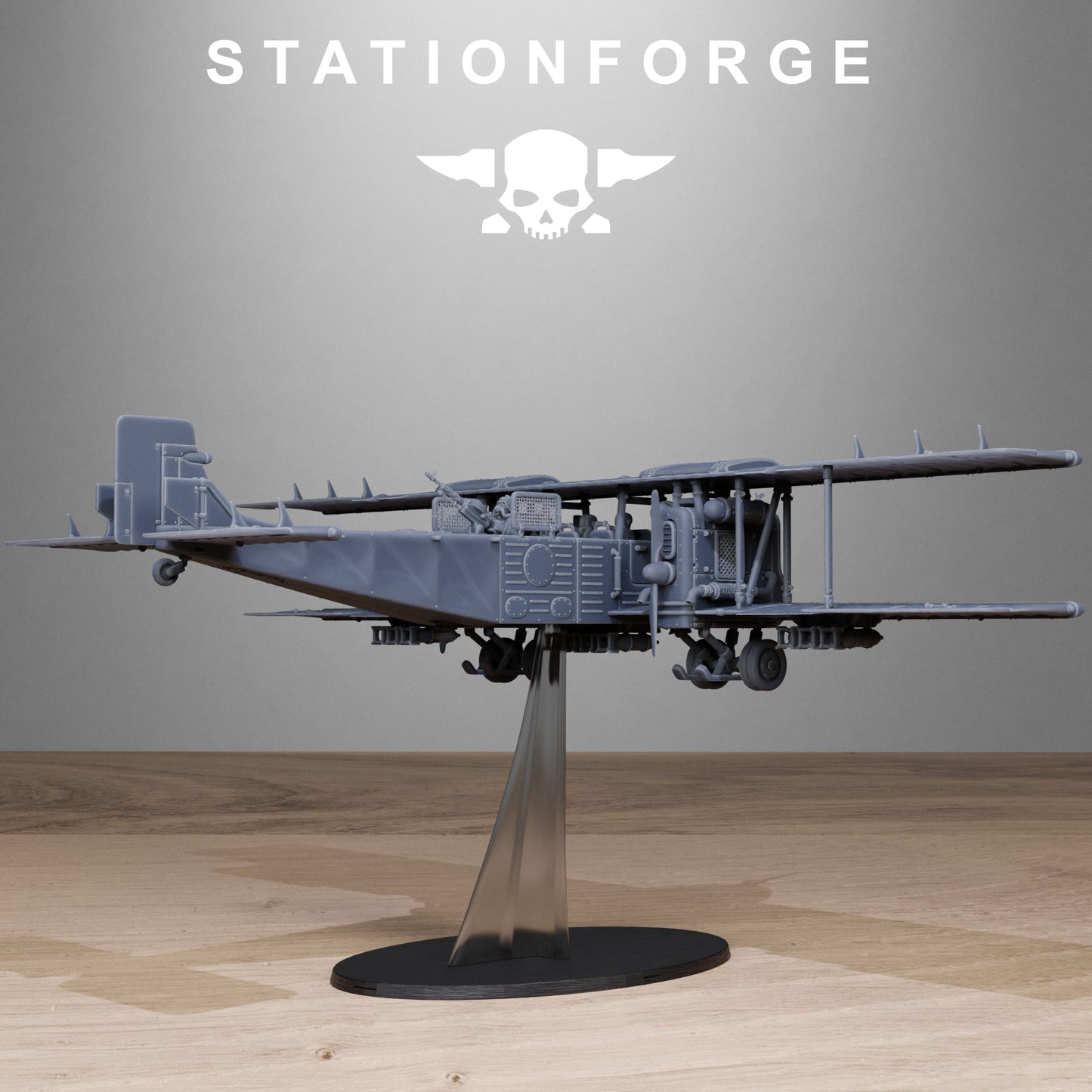 Grimguard Iron Biplane - TTRPG - Wargaming - Grimdark